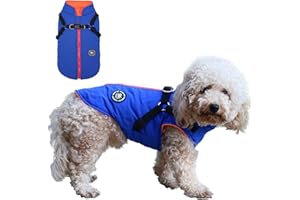 Norbi Dog Winter Jacket with Built-in Harness - Adjustable Warm Coats for Small to Large Dogs - Perfect for Cold Weather