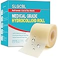 Hydrocolloid Roll, Hydrocolloid Bandages Roll for Wound Care, Medical Grade, Cut-to-Size, Self-Adhesive, Flexible & Waterproo