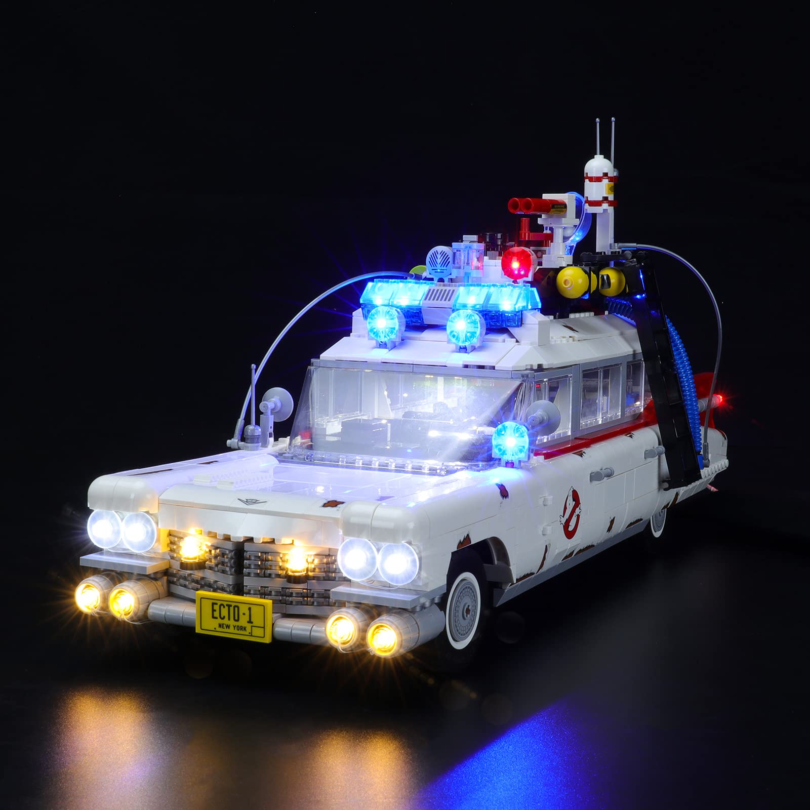 MENZAVA LED Light Set Compatible with LEGO 10274 Ghostbusters ECTO-1 Icons Building Blocks Model - Model Set NOT Included