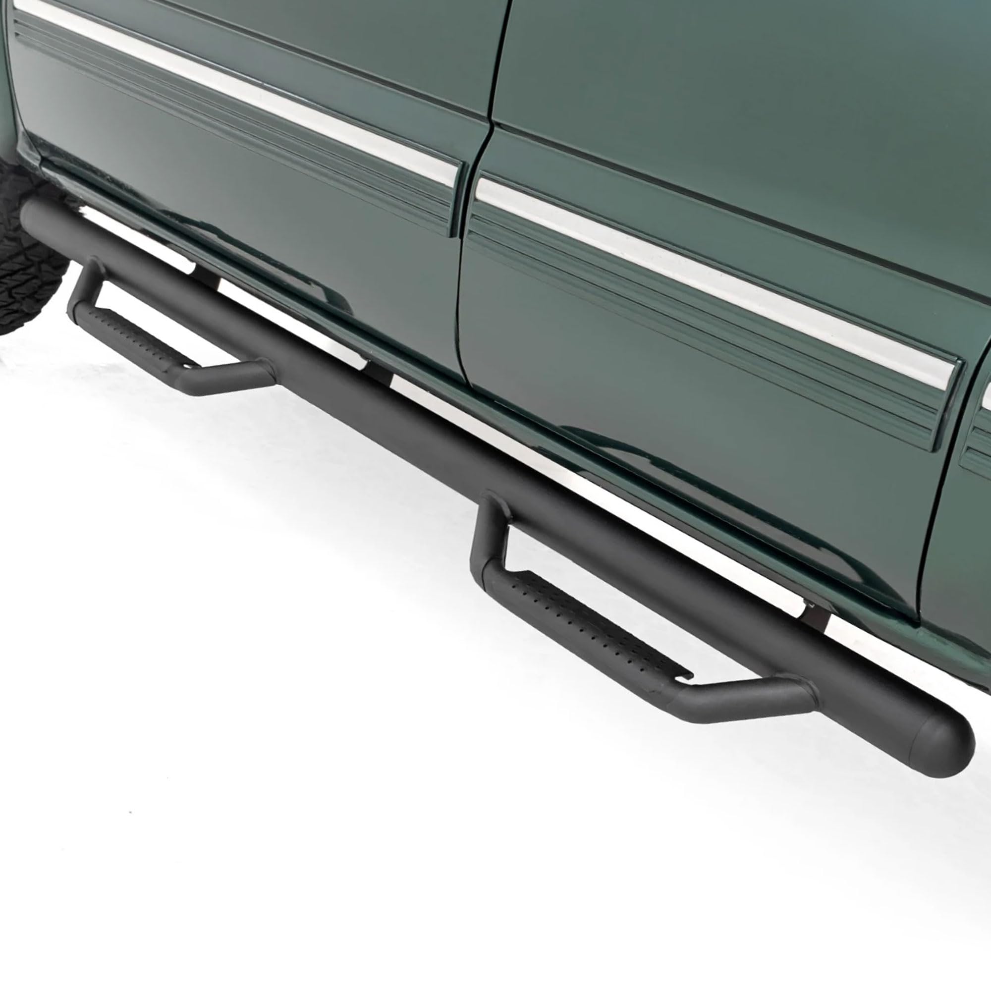 Photo 1 of Rough Country Cab Length Nerf Step Bars for Chevy Silverado & GMC Sierra 1500 (1999-2006) Extended Cab - Rugged Side Steps, Easy Bolt-On Install, Off-Road Ready