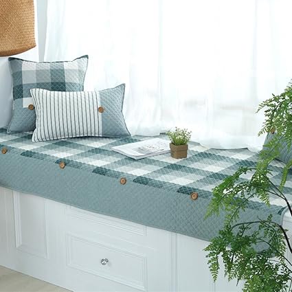 Xnpcd Non Slip Bay Window Mat Cotton Window Seat Cushion Balcony