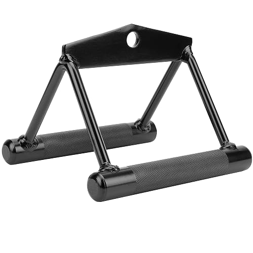 Double D Row Handle Cable Machine Attachment for Gym, V Bar Cable ...