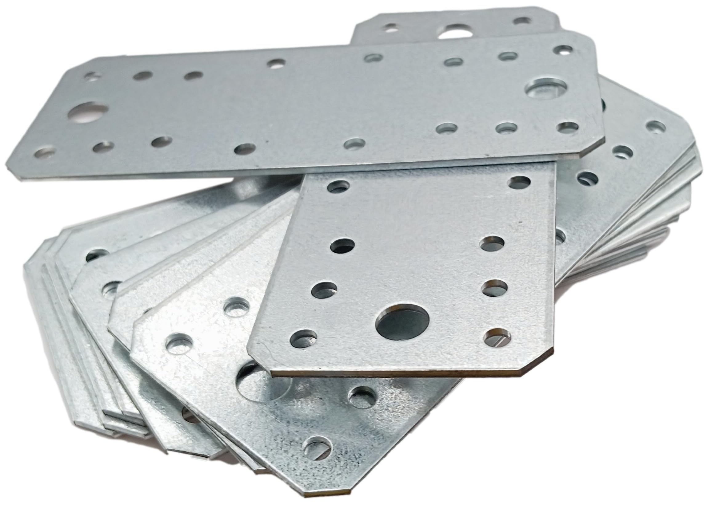 50pcs Mending Plate Joining Flat Metal Fixing Sheet 140x55x2mm