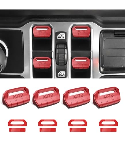Couvercles Plaquettes Pédales Frein Jeep Wrangler JL / Gladiator JT 2018-2022 - Antidérapant, Facile à Installer - Pour Boîte Auto - 9