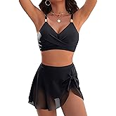 Blooming Jelly Womens High Waisted Bikini Set Gold Metal Two Piece Swimsuits Tummy Control Tie Knot 2026 Bathing Suits