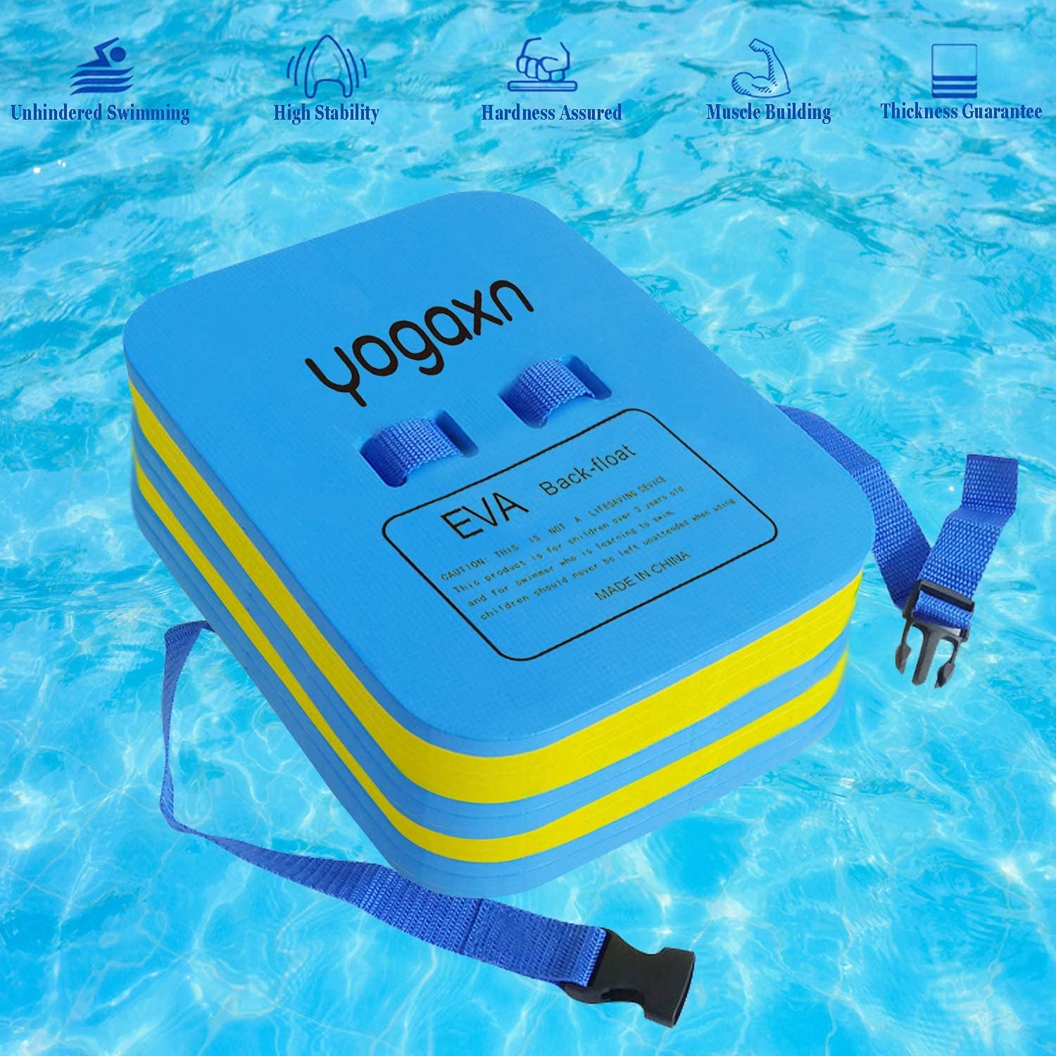 Back Float Safety Swim Trainer Small Adjustable Layered Bubble Belt Swimming Equipment with Safety Clips Float for Boys and Girls or Toddlers Kids Sports Pool Course Assisting Children to Learn(Small): Sports & Outdoors