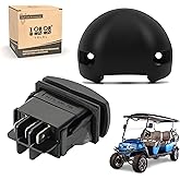 Golf Cart Forward Reverse Switch Rocker Switch Kit with Housing &amp; Bracket | 48V 60A Fit for Club Car DS/Precedent/Tempo/Onward, Replacement for OEM 101856001, 101856002