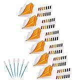 6 Pack pH Test Strips, 480 Strips Full Range 1-14