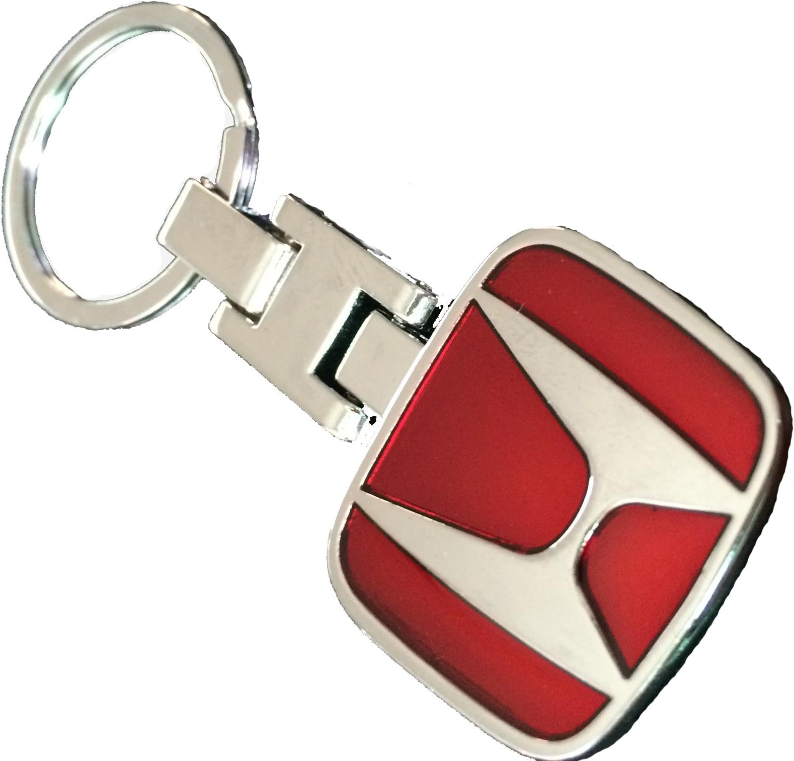 Red Alloy car 3D key ring keychains for Honda Logo Key Chain