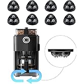 Self Adhesive Appliance Sliders 8 Pack Kitchen &amp; Furniture Rollers | Move Small Appliances Easily 360&deg; Glide No Tools Peel Stick 12lbs Per Wheel