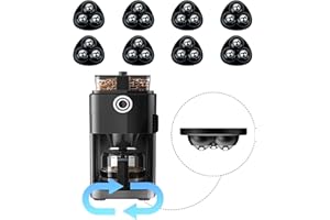 TASTTIN Appliance Casters - Furniture Sliders & Appliance Rollers for Kitchen, Coffee Machine, Blender, Oven - Helps Mom or Wife Easily Solve Countertop Sliding (Black, 8pcs)
