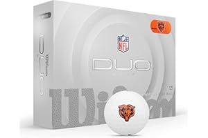 WILSON 2025 Duo Soft NFL Golf Ball - 12 Balls, White, Atlanta Falcons