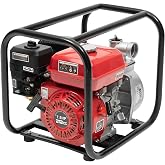 212CC Gas-Powered Trash Water Pump with Hose Kit- 2 Inch | 7.5HP, 4-Stroke Engine - Ideal for Irrigation from Lake, Pool Draining (2 inch)