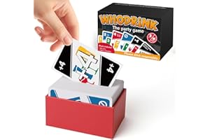Broytain WHODRINK-Drinking Card Games for Adults,Bachelorette Party Games, Drunk Couple Games for Date Night, Family Girls Night 136 Flashcards, Age 21+
