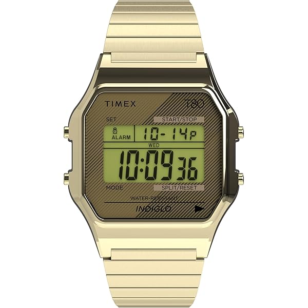 【あっちゃん】TIMEX T80 ピンクゴールド ブルー デジタル腕時計 あっちゃん】TIMEX T80 ピンクゴールド ブルー デジタル腕時計
