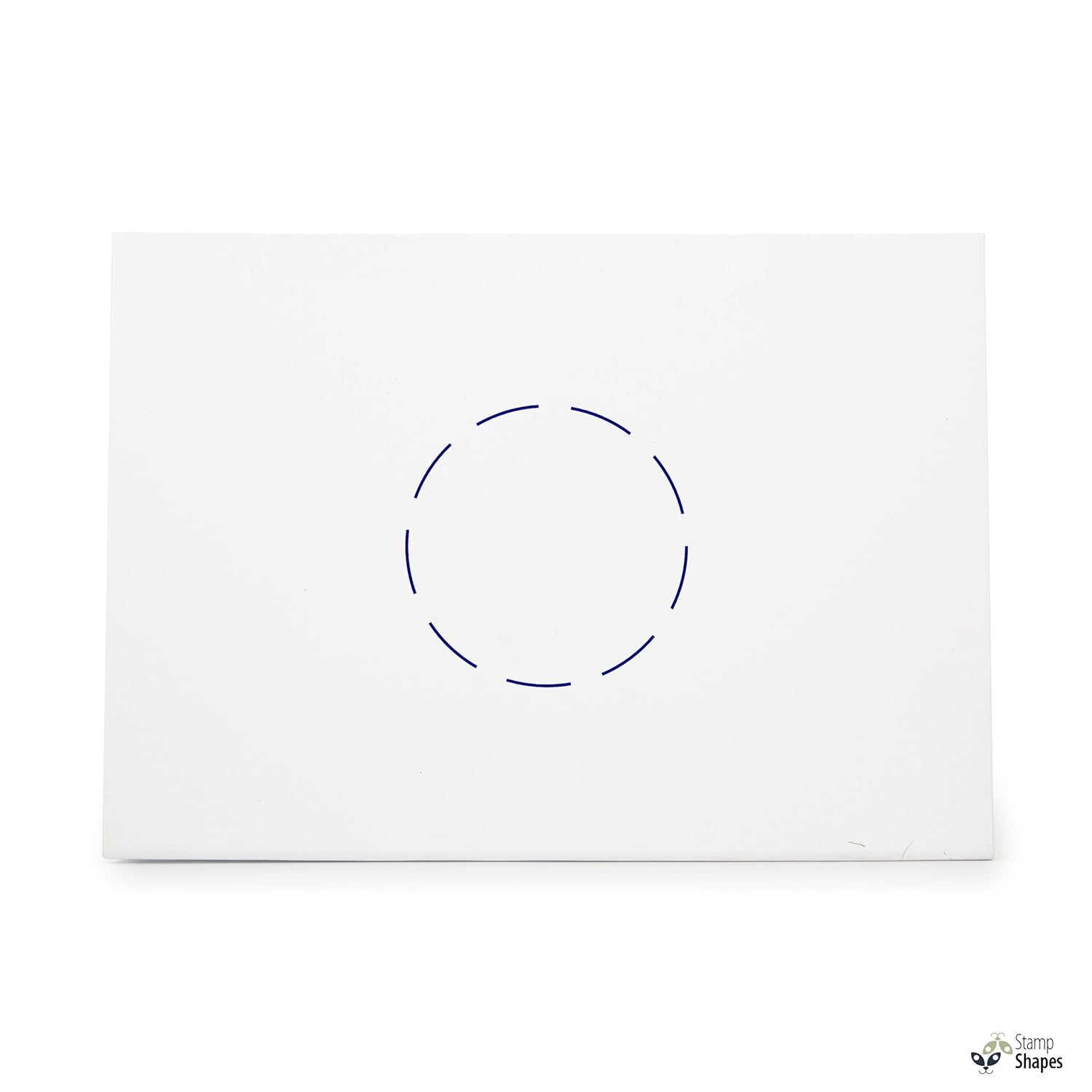 Dashed Circle Geometry Dashes Dash, Rubber Stamp Shape great for Scrapbooking, Crafts, Card Making, Ink Stamping Crafts, Item 695535