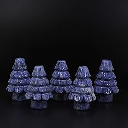 Keleny Natural Blue Spot Jasper Carved Decor Tree