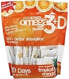 Coromega Omega3 Squeeze with Vitamin D3, Tropical Orange, 240 Packets