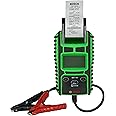 Bosch 1699200244 Bat 135 Battery and Charging System Tester with Integrated Printer, Detachable Clamps, and Storage Case for 6V and 12V Batteries and 12V and 24V Charging Systems