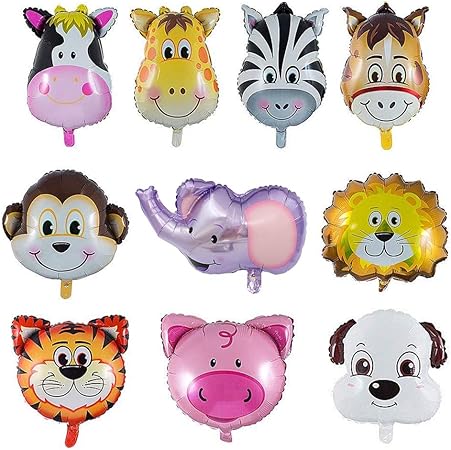 Amazon Taippan 風船 漫画動物バルーン アルミ風船 誕生日 飾り付け 結婚式飾り こどもの日 新年贈り物 部屋の飾り 風船 バルーン おもちゃ
