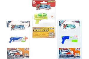 SUPER IMPULSE World's Smallest Super Soaker - Set of 3 - SS50, Barrage and Scatter Blast