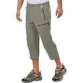 Mapamyumco Men's Hiking Capri Pants Quick Dry Lightweight Golf Shorts Fishing Golf Athletic 3/4 Shorts with Zipper