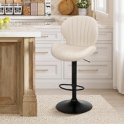 COLAMY Bar Stools Set of 4, Modern Swivel Bar