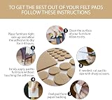 The Essential Concierge 137 Pack Furniture Pads Felt 3M Adhesive Floor view 9