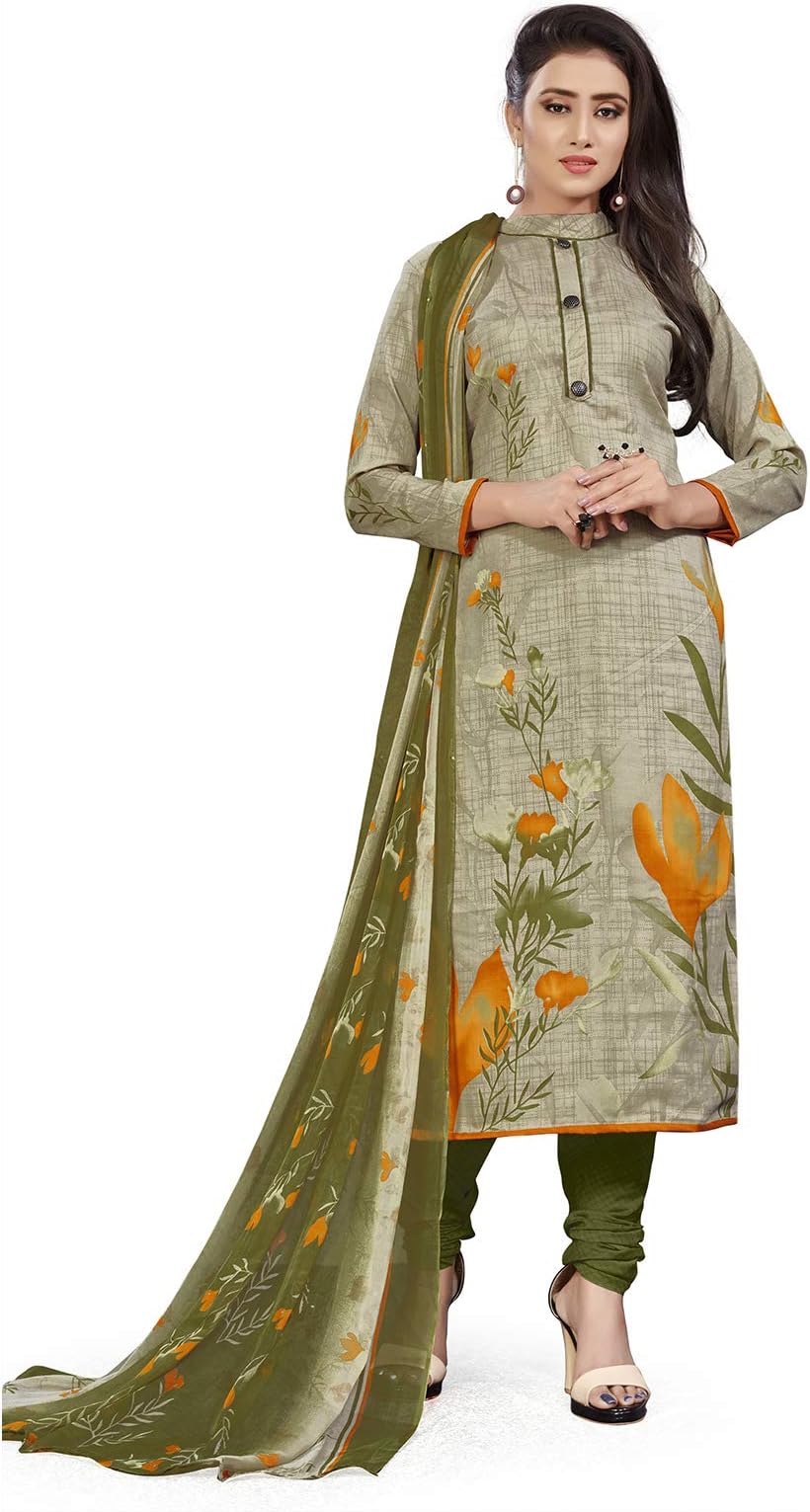 Women's Crepe/Synthetic Patiala Dress Material GSRENUKAWEDM6121