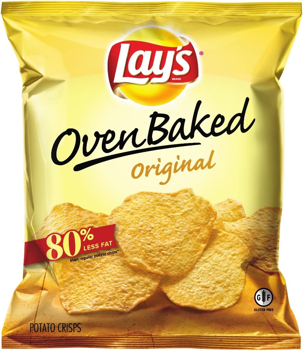 Baked Lay's Potato Chips, Regular, 2.25 Ounce (Pack of 24)
