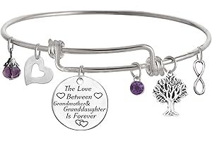 TISDA The Love between Grandmother and Granddaughter is Forever Bracelet