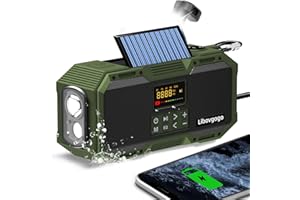 Emergency Radio 10W IPX5 Waterproof Bluetooth Speaker,Portable Digital AM FM Radio with Flashlight/Strobe Light,3 Mode Readin