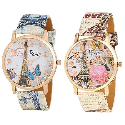 Analogue Multicolor Dial Girl's & Women's Watch Combo - Pais Combo-Bb-Pp