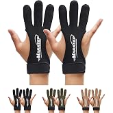 MARKEEP Archery Gloves 2 Packs, Shooting Hunting Three Finger Leather Guard | Lightweight Compound &amp; Recurve Bow Accessories, Fits Man Woman Youth And Adult Beginner, Ambidextrous Gear Target Practice