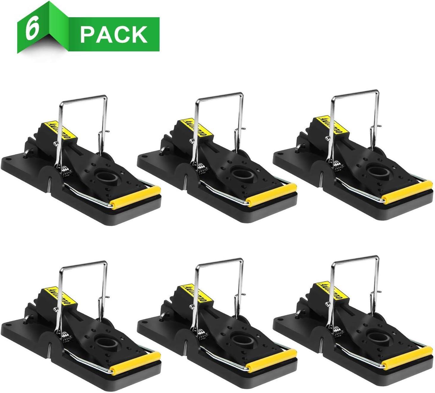 Authenzo Mouse Trap SX-5006 Mice Trap That Work Human Power Mouse Killer Mouse Catcher Quick Effective Sanitary Safe for Families and Pet 6 Pack : Garden & Outdoor