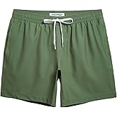 maamgic Mens 7" Stretch Swim Trunks Quick Dry Mesh Lining Swimwear Bathing Suits