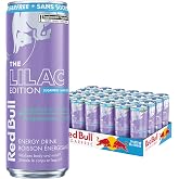 Red Bull Energy Drink, Sugar Free, Lilac Edition, Grapefruit &amp; Blossom Flavor, 12 fl oz Cans, 24 Pack