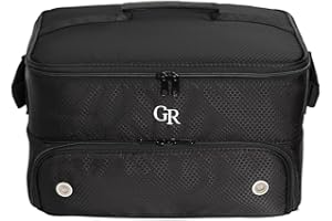 GLORIEROO 2 Layer Golf Trunk Organizer, Golf Travel Shoe Bag Golf Organizer for Car Storage Bag for Balls, Tees, Clothes, Glo