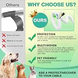 REFLYING Dog Cat Cord Protector 3M 9.5mm Cable Tidy Sleeve Protect Wires Pets view 2