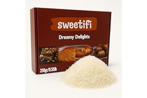 Sweetifi Kataifi Shredded Fillo Dough, Dried Chopped Kataifi for Dubai Chocolate, Authentic Kataifi Pastry for Desserts and S
