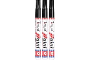 TIMJYUT 3 Count Black Permanent Paint Pens,Medium Tip Paint Markers Pens,Waterproof & Quick Dry Oil-Based Paint Pens,Never Fade,For Glass,Rock,Plastic,Metal,Wood,DIY Craft