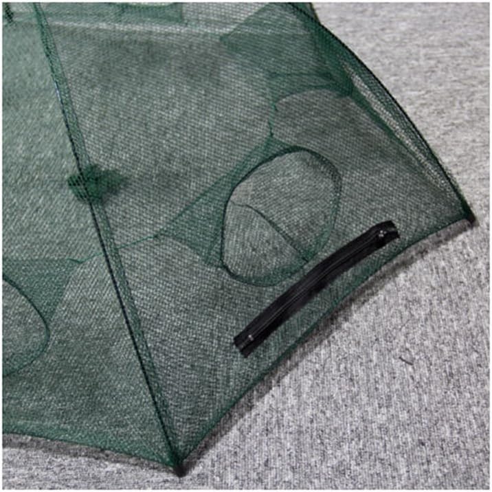 Winomo Foldable Crab Trap, Fish Bait, Fishing Net, Fish Minnow Trap, Circle Trap, Shrimp, grey|blue - Image 3