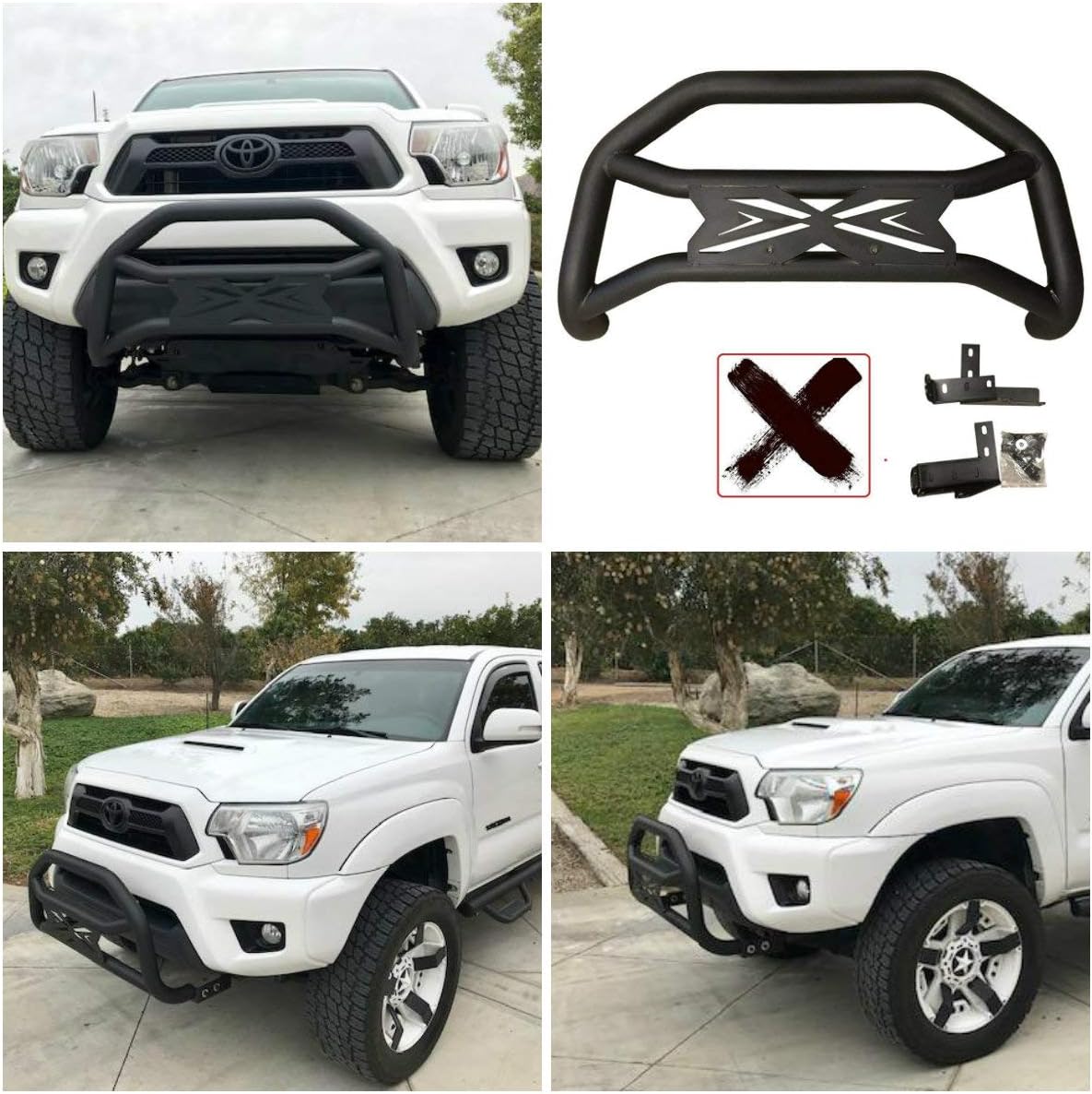 CONEXT Monsta X 2005-2019 Fit Toyota Tacoma Textured Black Bull Bar Bumper Guard