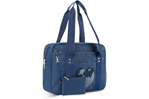 STEAMEDBUN Kawaii Ita Bag Japanese School Bag Cute Tote Bag Large Shoulder Anime Heart Purse