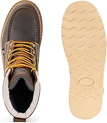 SUREWAY Mens 8 in Wedge Moc Soft/Steel Toe Work