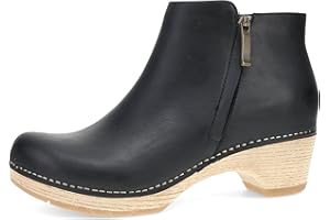 Dansko Lizanne Booties for Women - Linings from Recycled Materials and Leather for Breathability- Lightweight Rubber Outsole for Long-Lasting Wear
