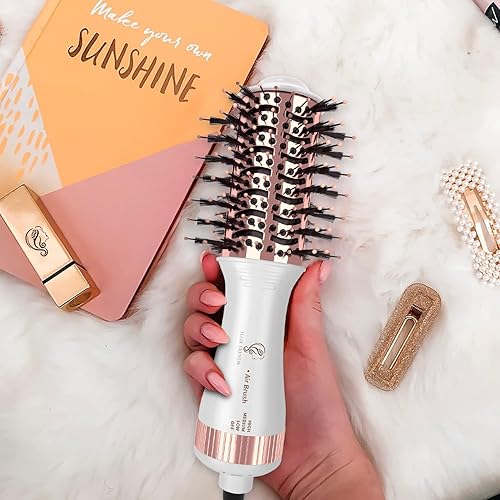 Hair Trends Travel Hair Dryer Brush, Nano Titanium Inch One Step