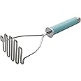 KitchenAid Gourmet Stainless Steel Wire Masher, 10.24-Inch, Aqua Sky