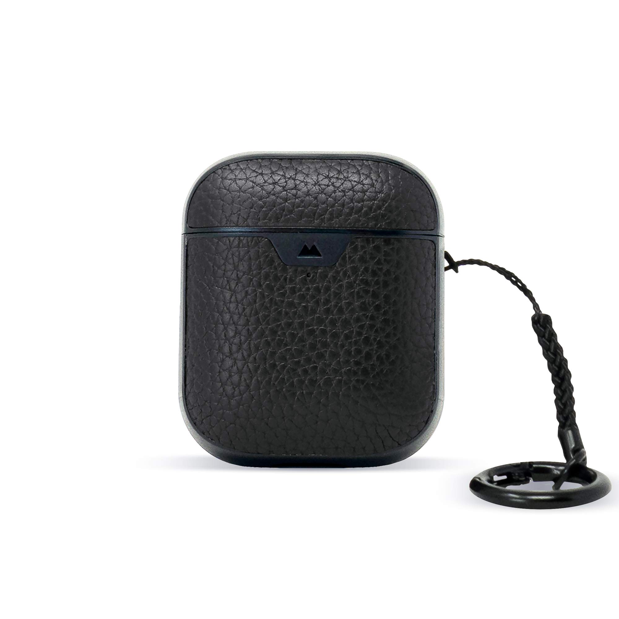 Mous - Protective Case Cover for AirPods 1st and 2nd Gen, Airpod Case with Keychain, Wireless Charging Compatible - Genuine Leather - Black – AirPod Accessories