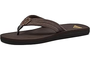 Quiksilver Carver Suede Flip Flops for Men, Arch Support Athletic Mens Sandals, Size 6 to 16 Thong Mens Slides